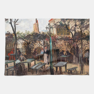Vincent Van Gogh - La Guinguette auf Montmartre Geschirrtuch