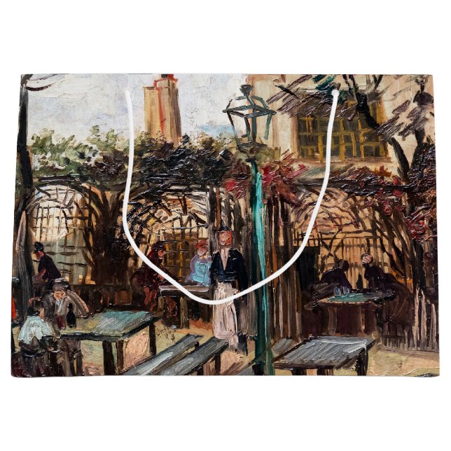 Vincent Van Gogh - La Guinguette auf Montmartre Große Geschenktüte (Vorderseite)