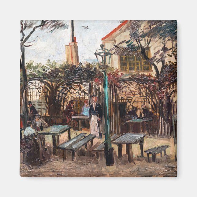 Vincent Van Gogh - La Guinguette auf Montmartre Magnet (Vorne)
