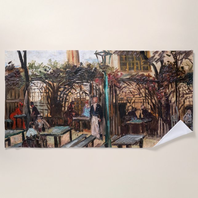Vincent Van Gogh - La Guinguette auf Montmartre Strandtuch (Vorderseite)