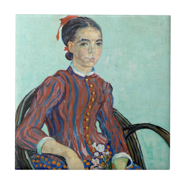 Vincent van Gogh - La Mousme Fliese (Vorderseite)