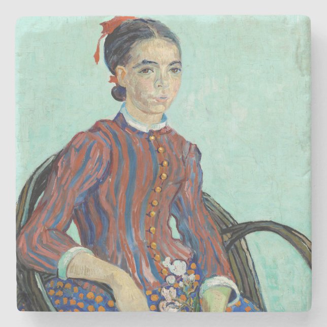 Vincent van Gogh - La Mousme Steinuntersetzer (Vorderseite)