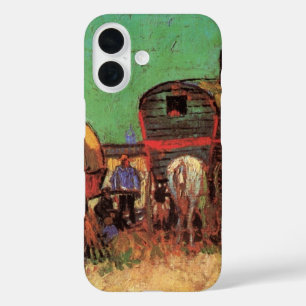 Vincent van Gogh - Lager von Zigeunern mit Wagen iPhone 16 Hülle