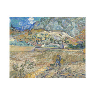 Vincent van Gogh - Landschaft am Heiligen-Remy Leinwanddruck