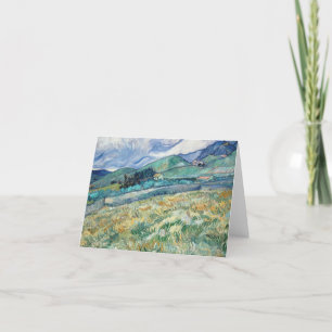 Vincent Van Gogh - Landschaft aus Saint-Remy Dankeskarte