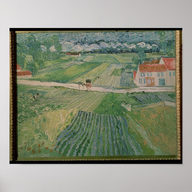 Vincent van Gogh | Landschaft bei Auvers Poster (Vorne)