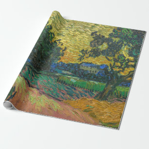 Vincent van Gogh - Landschaft bei Twilight Geschenkpapier