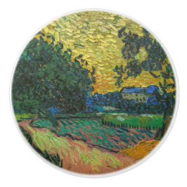 Vincent van Gogh - Landschaft bei Twilight Keramikknauf