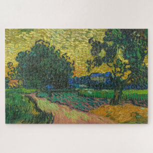 Vincent van Gogh - Landschaft bei Twilight Puzzle