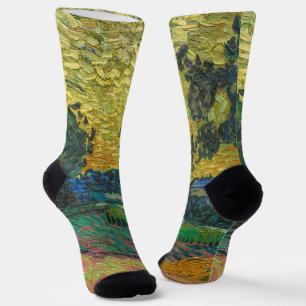 Vincent van Gogh - Landschaft bei Twilight Socken
