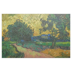 Vincent van Gogh - Landschaft bei Twilight Stoff