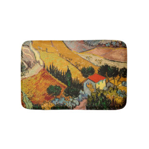 Vincent van Gogh - Landschaft, Haus und Pflüger Badematte