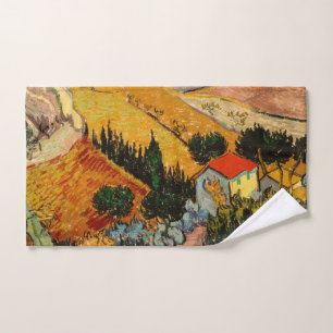 Vincent van Gogh - Landschaft, Haus und Pflüger Badhandtuch Set