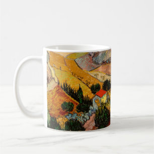 Vincent van Gogh - Landschaft, Haus und Pflüger Kaffeetasse