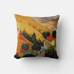 Vincent van Gogh - Landschaft, Haus und Pflüger Kissen