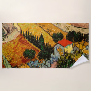 Vincent van Gogh - Landschaft, Haus und Pflüger Strandtuch
