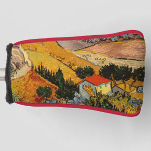 Vincent van Gogh - Landschaft, Haus und Plowman Golf Headcover