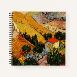 Vincent van Gogh - Landschaft, Haus und Plowman Notizbuch