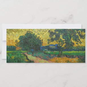 Vincent van Gogh - Landschaft in der Dämmerung Einladung