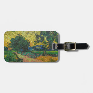 Vincent van Gogh - Landschaft in der Dämmerung Gepäckanhänger