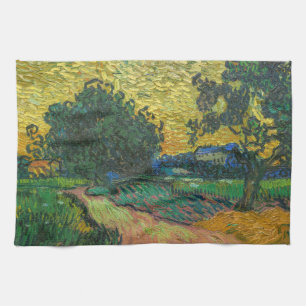 Vincent van Gogh - Landschaft in der Dämmerung Geschirrtuch