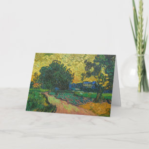 Vincent van Gogh - Landschaft in der Dämmerung Karte