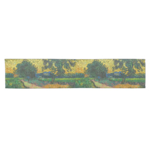 Vincent van Gogh - Landschaft in der Dämmerung Kurzer Tischläufer