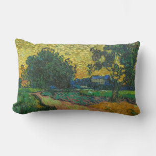 Vincent van Gogh - Landschaft in der Dämmerung Lendenkissen
