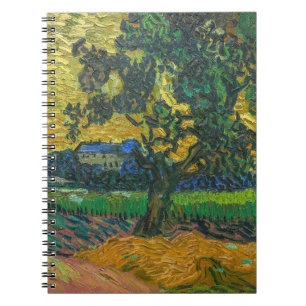 Vincent van Gogh - Landschaft in der Dämmerung Notizblock