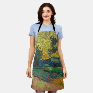 Vincent van Gogh - Landschaft in der Dämmerung Schürze
