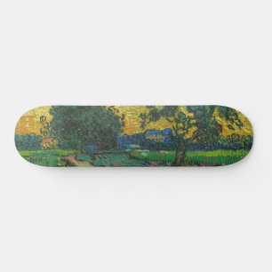 Vincent van Gogh - Landschaft in der Dämmerung Skateboard
