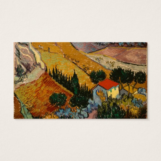 Vincent van Gogh | Landschaft mit Haus & Plowman (Rückseite)