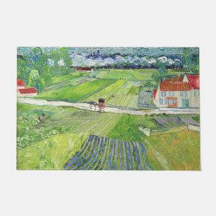 Vincent van Gogh - Landschaft mit Kutsche & Zug Fußmatte