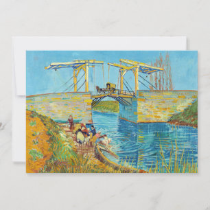 Vincent van Gogh - Langlois Bridge bei Arles #1 Dankeskarte
