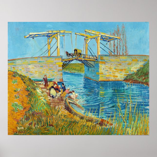 Vincent van Gogh - Langlois Bridge bei Arles #1 Poster (Vorne)