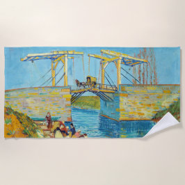 Vincent van Gogh - Langlois Bridge bei Arles #1 Strandtuch