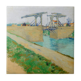 Vincent van Gogh - Langlois Bridge bei Arles #2 Fliese