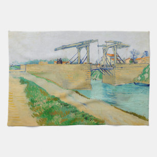 Vincent van Gogh - Langlois Bridge bei Arles #2 Geschirrtuch