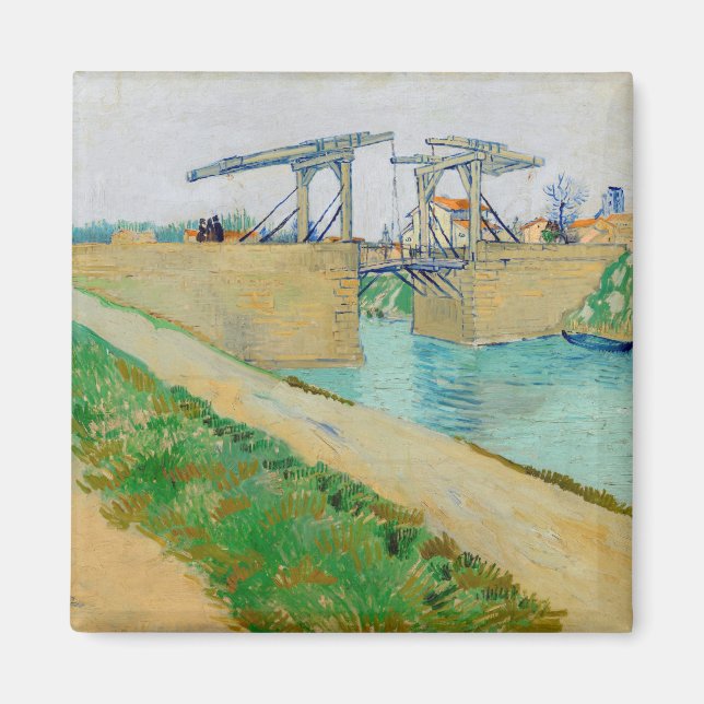 Vincent van Gogh - Langlois Bridge bei Arles #2 Magnet (Vorne)