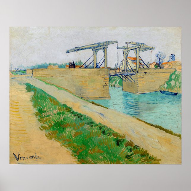 Vincent van Gogh - Langlois Bridge bei Arles #2 Poster (Vorne)