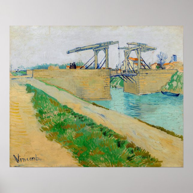 Vincent van Gogh - Langlois Bridge bei Arles #2 Poster (Vorne)