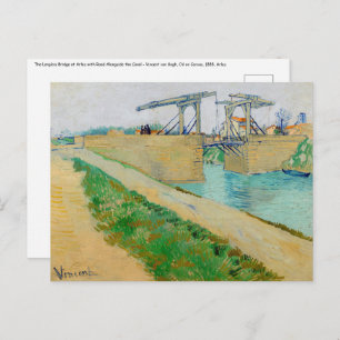 Vincent van Gogh - Langlois Bridge bei Arles #2 Postkarte