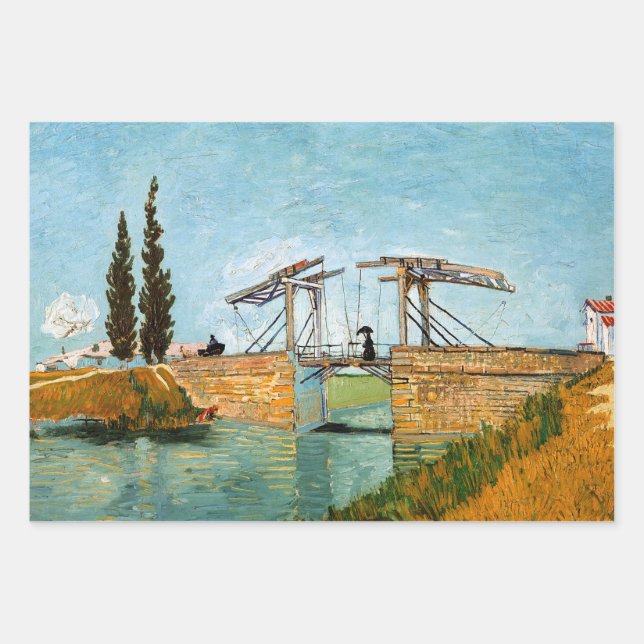 Vincent van Gogh - Langlois Bridge bei Arles #3 Geschenkpapier Set (Vorderseite)