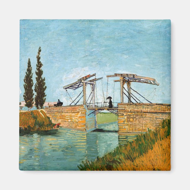 Vincent van Gogh - Langlois Bridge bei Arles #3 Magnet (Vorne)