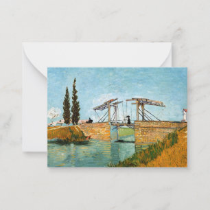 Vincent van Gogh - Langlois Bridge bei Arles #3 Mitteilungskarte