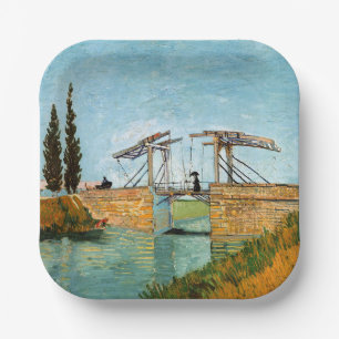 Vincent van Gogh - Langlois Bridge bei Arles #3 Pappteller