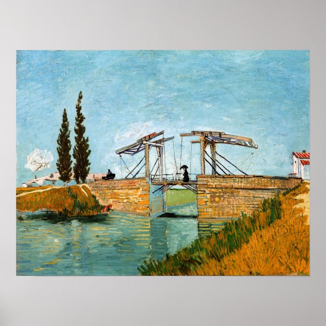 Vincent van Gogh - Langlois Bridge bei Arles #3 Poster (Vorne)