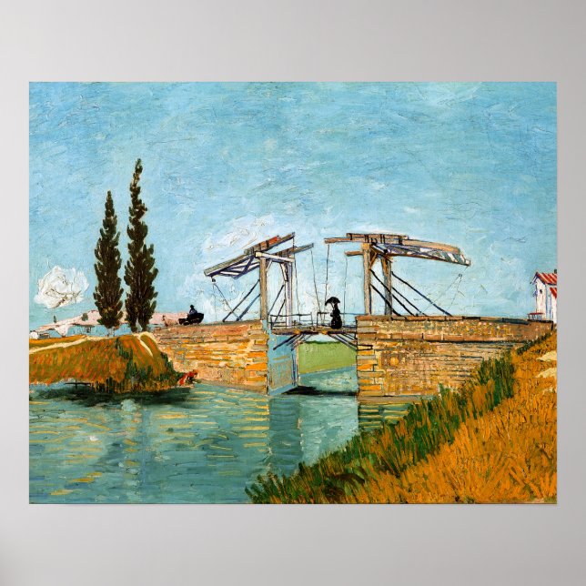 Vincent van Gogh - Langlois Bridge bei Arles #3 Poster (Vorne)