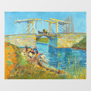 Vincent van Gogh - Langlois-Brücke in Arles #1 Fensteraufkleber