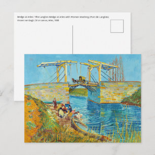 Vincent van Gogh - Langlois-Brücke in Arles #1 Postkarte